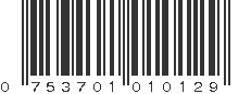 UPC 753701010129