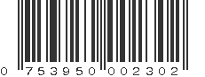 UPC 753950002302