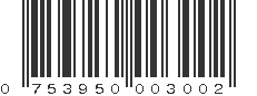 UPC 753950003002