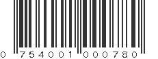 UPC 754001000780