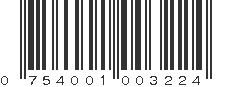 UPC 754001003224