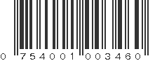 UPC 754001003460