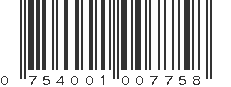 UPC 754001007758