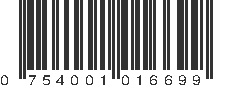 UPC 754001016699