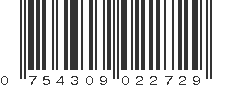 UPC 754309022729