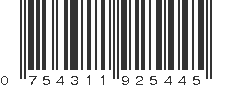 UPC 754311925445