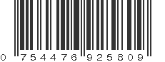 UPC 754476925809