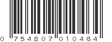 UPC 754807010464