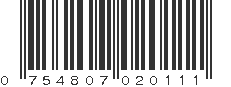 UPC 754807020111