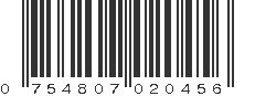 UPC 754807020456