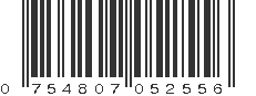 UPC 754807052556