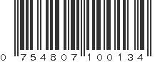 UPC 754807100134