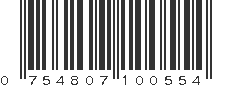 UPC 754807100554