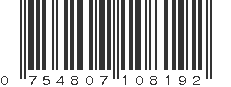 UPC 754807108192