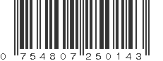 UPC 754807250143