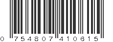 UPC 754807410615