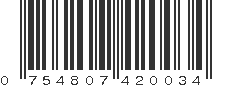 UPC 754807420034