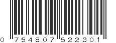 UPC 754807522301