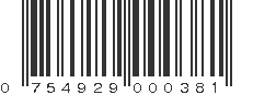 UPC 754929000381