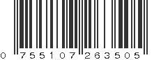 UPC 755107263505