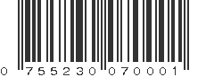 UPC 755230070001