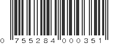 UPC 755284000351