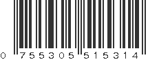 UPC 755305515314