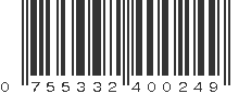 UPC 755332400249