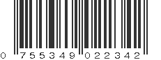 UPC 755349022342