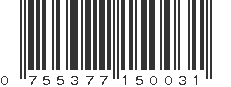 UPC 755377150031