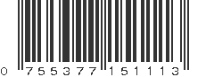 UPC 755377151113