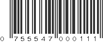 UPC 755547000111