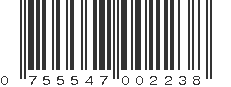 UPC 755547002238