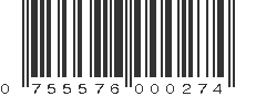 UPC 755576000274