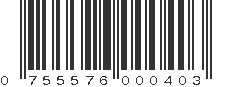 UPC 755576000403