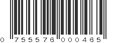 UPC 755576000465