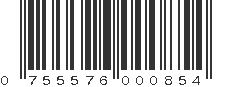 UPC 755576000854