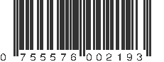 UPC 755576002193