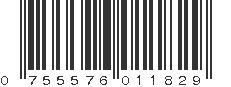 UPC 755576011829