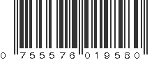 UPC 755576019580