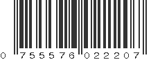 UPC 755576022207