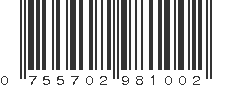 UPC 755702981002