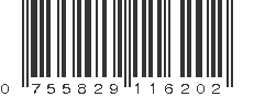 UPC 755829116202