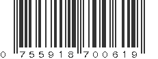 UPC 755918700619