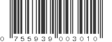 UPC 755939003010