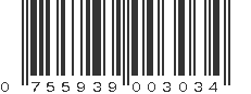 UPC 755939003034