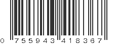 UPC 755943418367