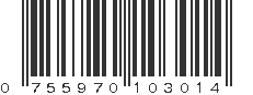 UPC 755970103014