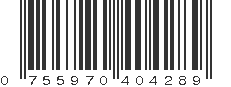 UPC 755970404289