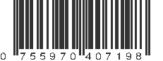 UPC 755970407198